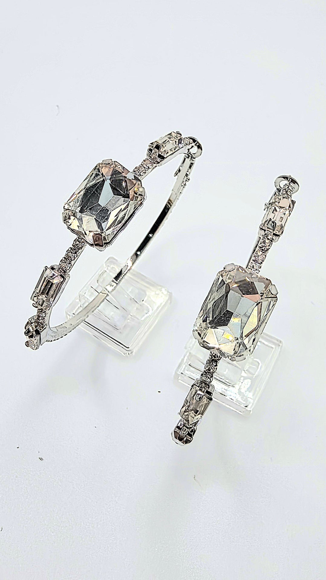 Crystal Luxe Hoop Earrings