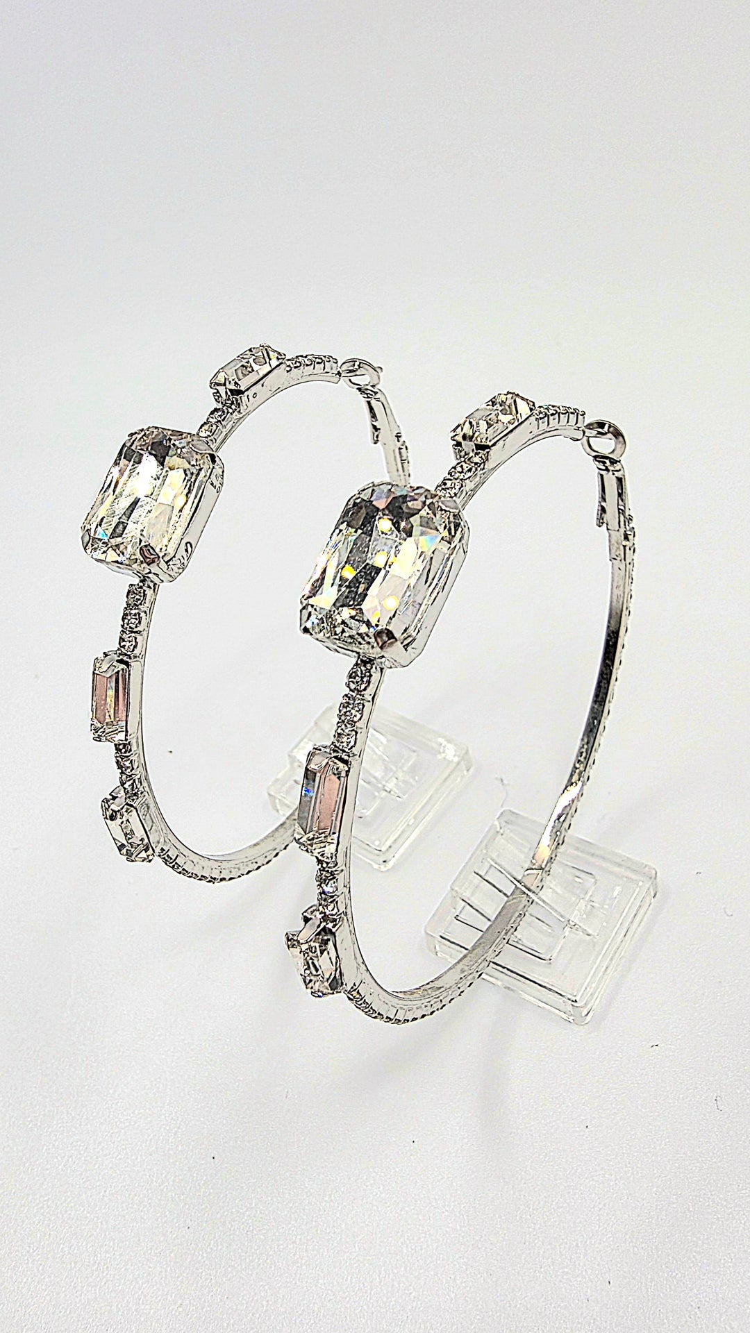 Crystal Luxe Hoop Earrings