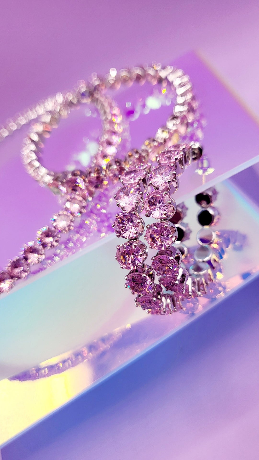 Aura Crystal Trio Choker, Bracelet & Earrings