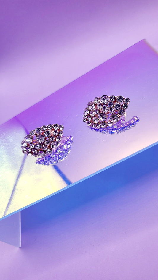 Twinkle Crystal Non Pierced Clip On Earrings