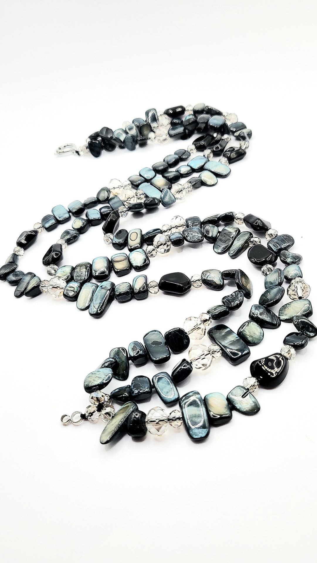Resin Boho Layered Long Beaded Necklace
