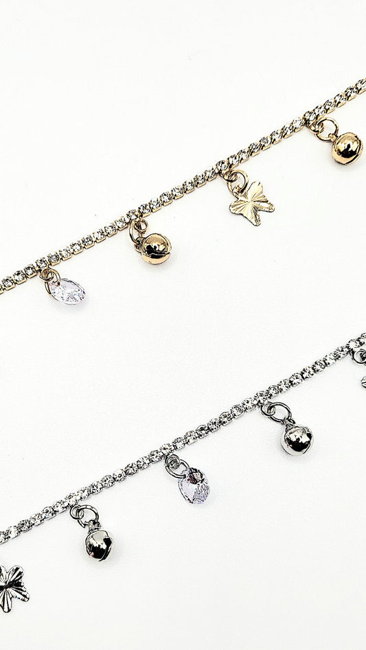 Butterfly Chain Link Anklet