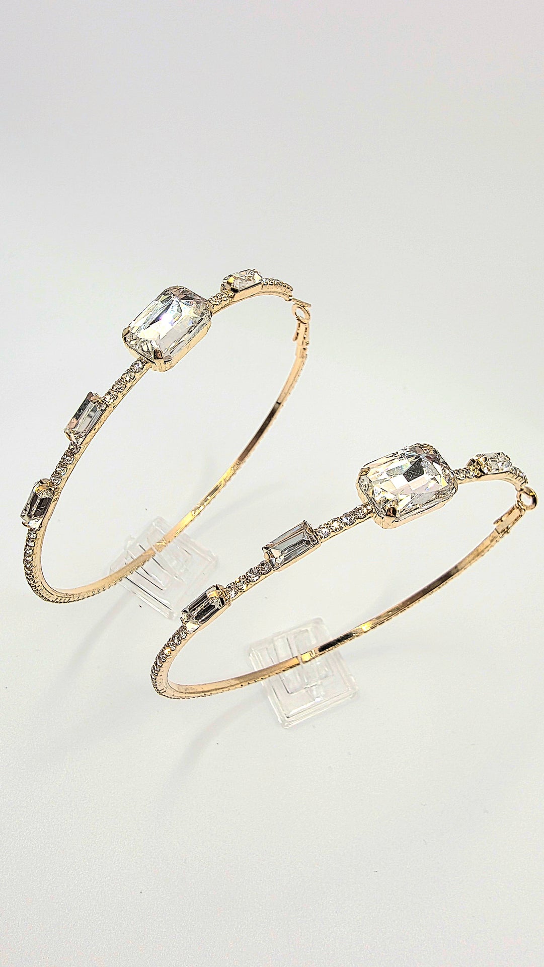 Crystal Luxe Hoop Earrings