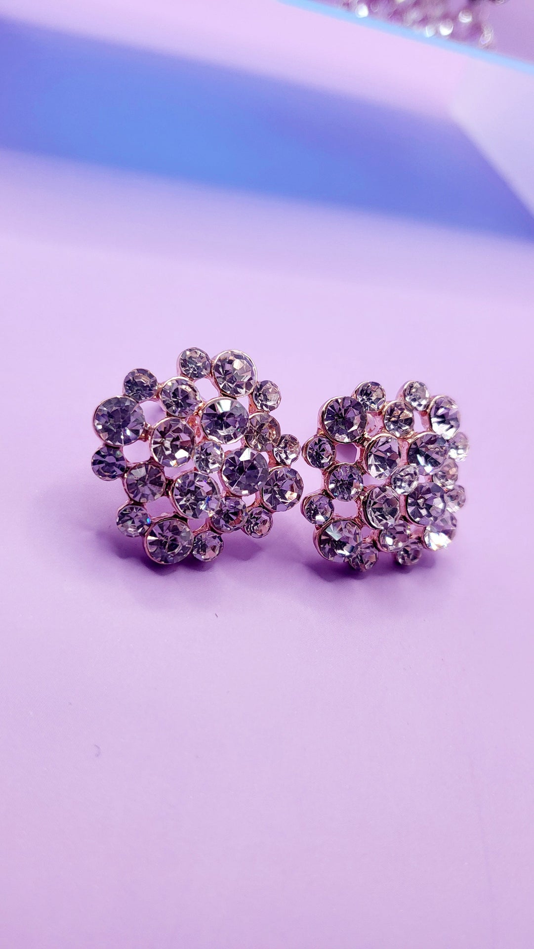 Define Crystal Non Pierced Clip On Earrings