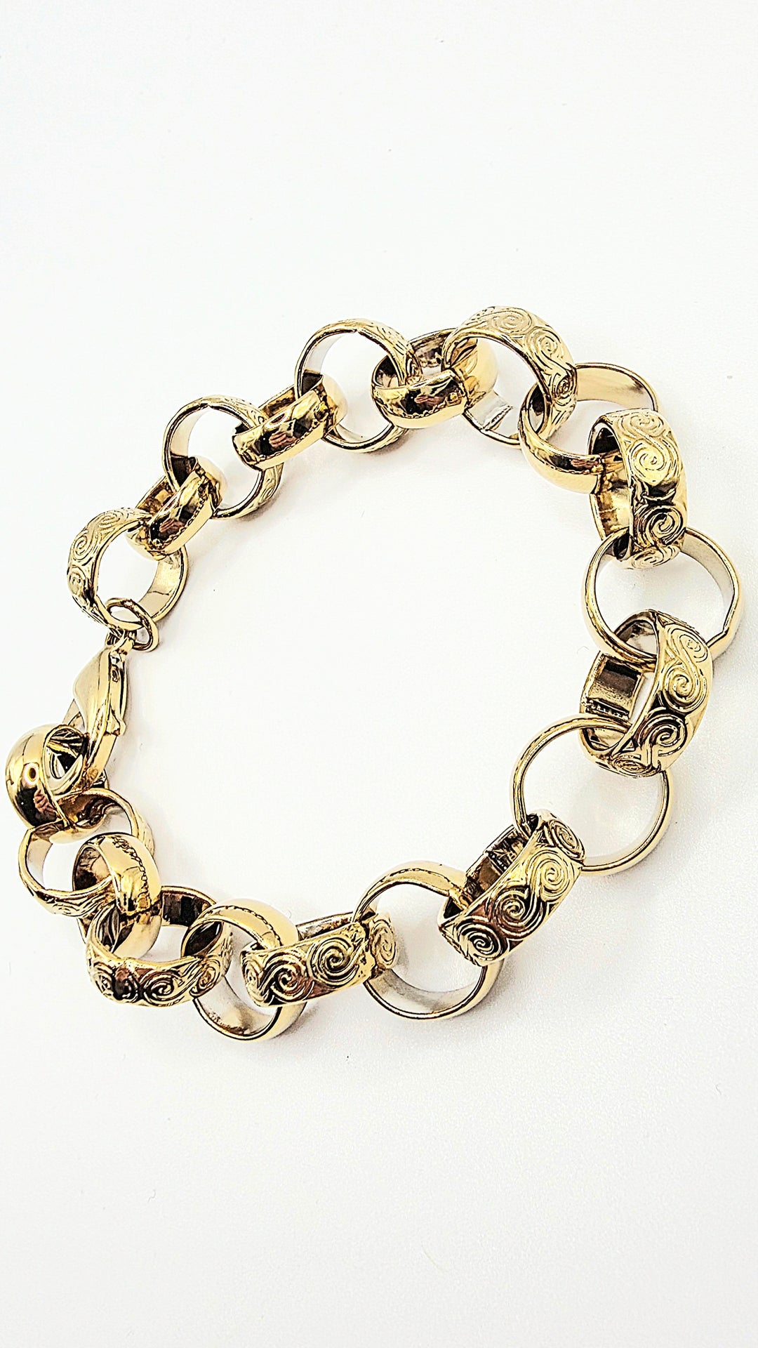 Belcher Chain Bracelet Large Link Size