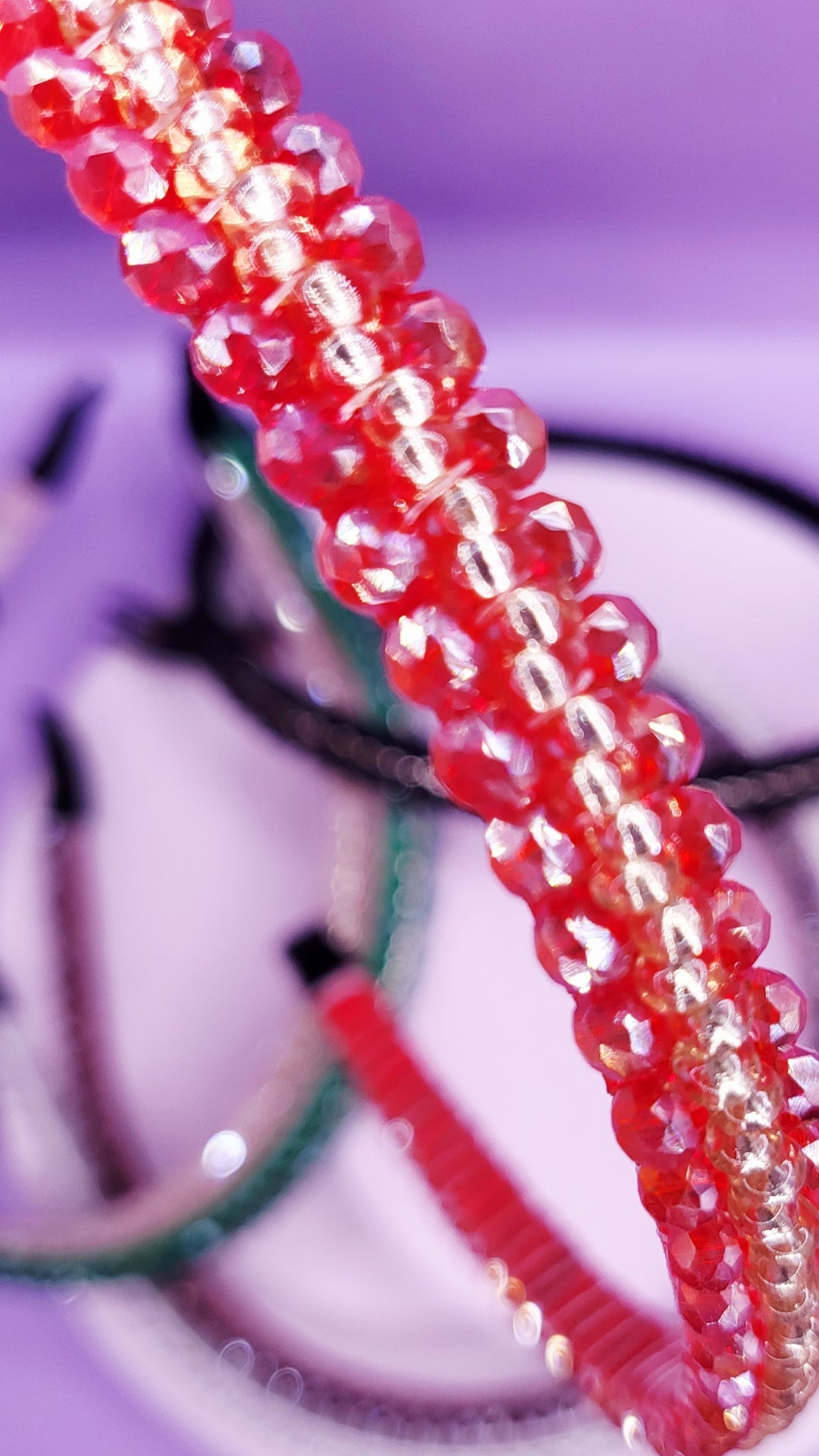 Crystal Gold Beaded Hair band