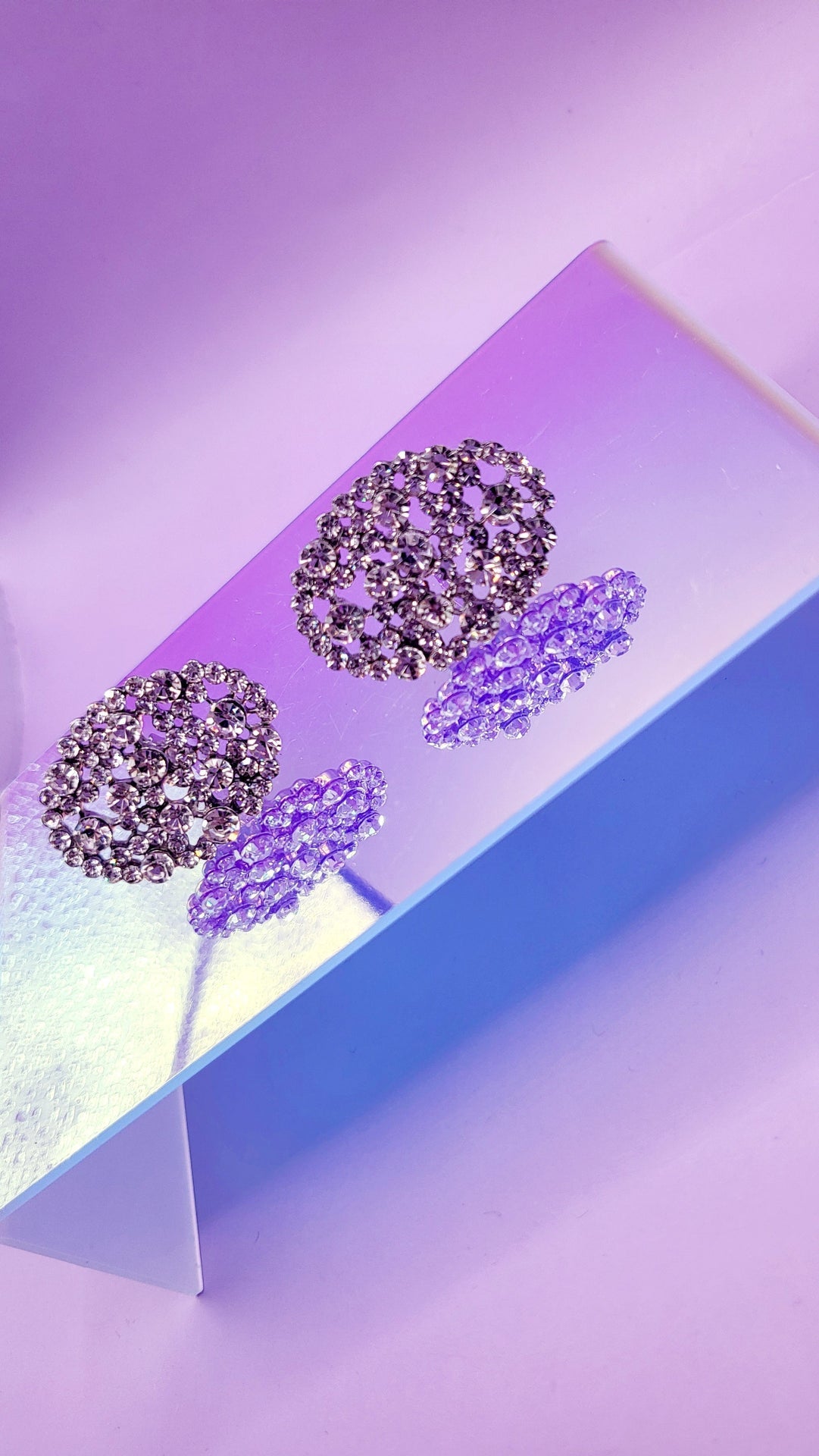 Bliss Crystal Non Pierced Clip On Earrings