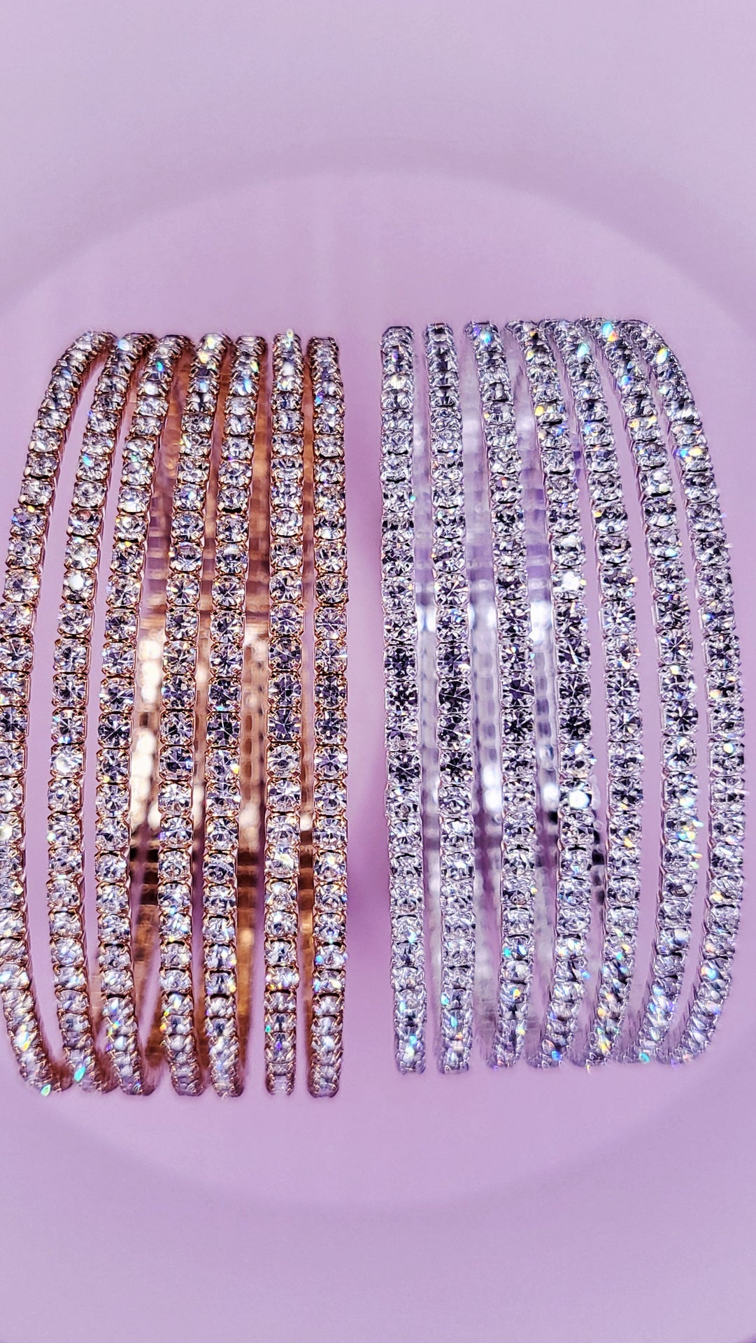 Glam Row Crystal Cuff Large