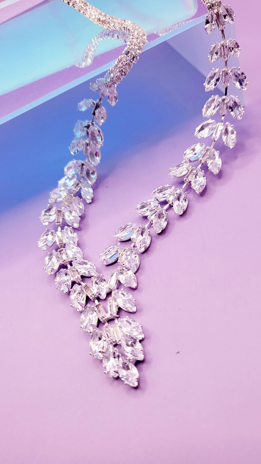 Glisten Crystal Trio Necklace, Earrings & Ring