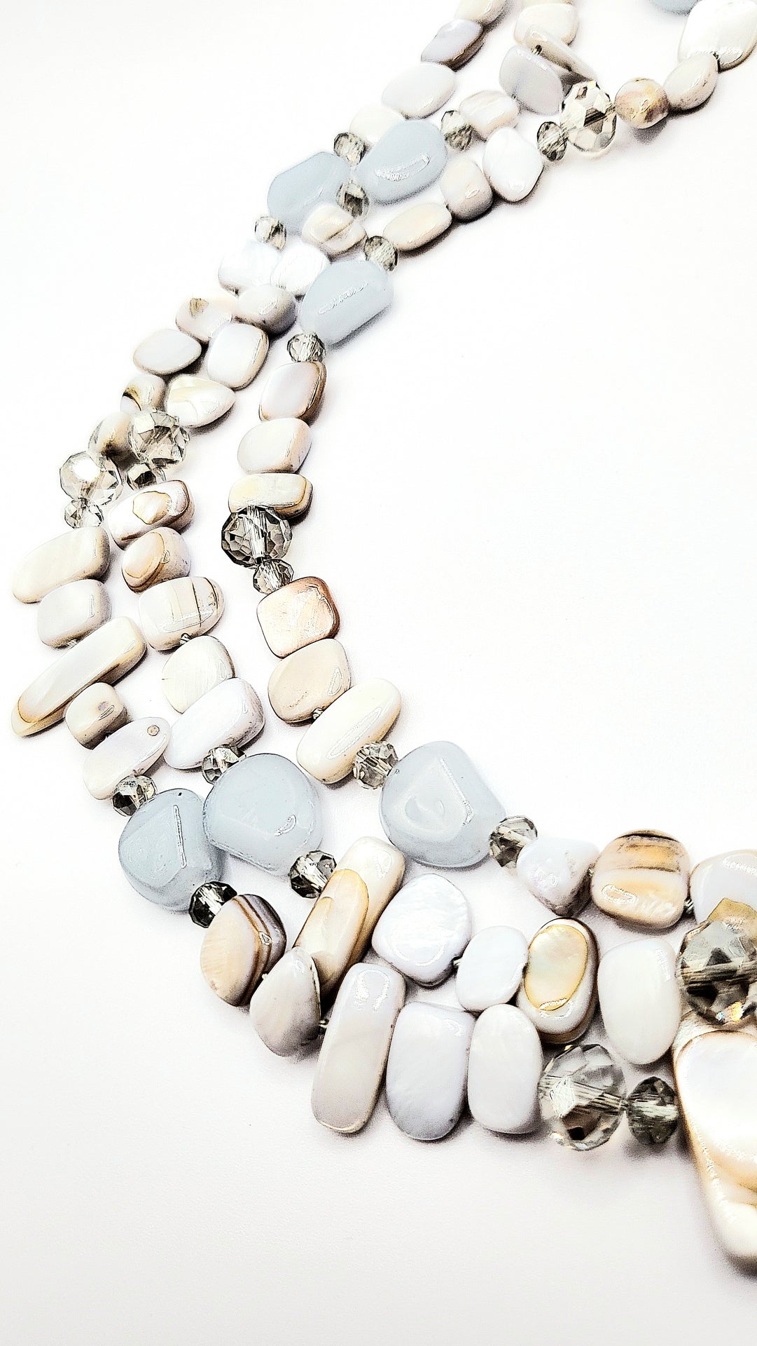 Resin Boho Layered Long Beaded Necklace