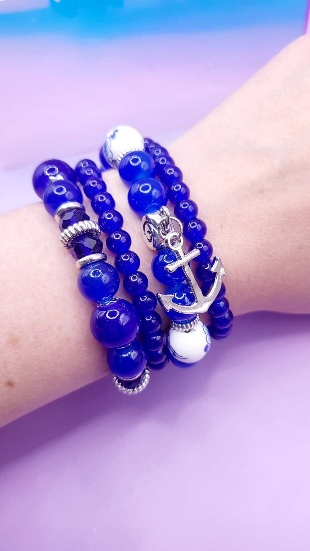 Charm Ceramic Beaded Bracelet Set