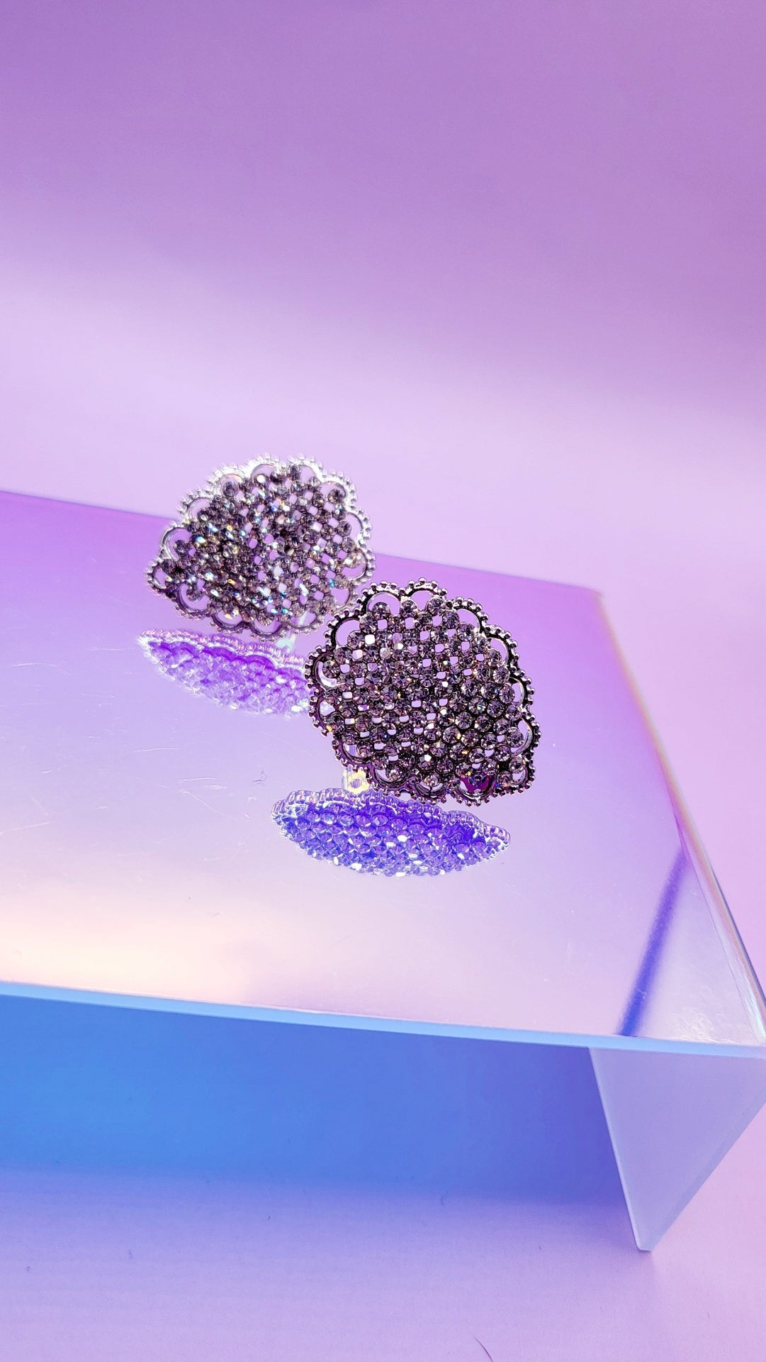 Forever Crystal Non Pierced Clip On Earrings