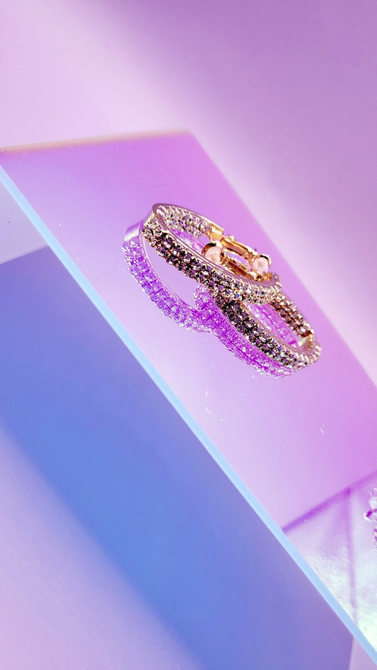 Alani Crystal Mini Hoop Earrings