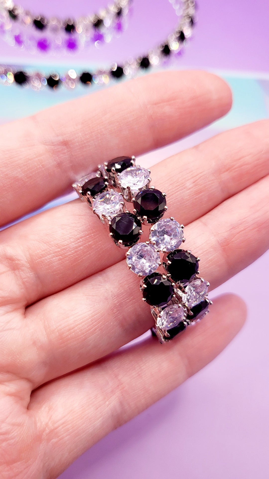 Aura Crystal Trio Choker, Bracelet & Earrings