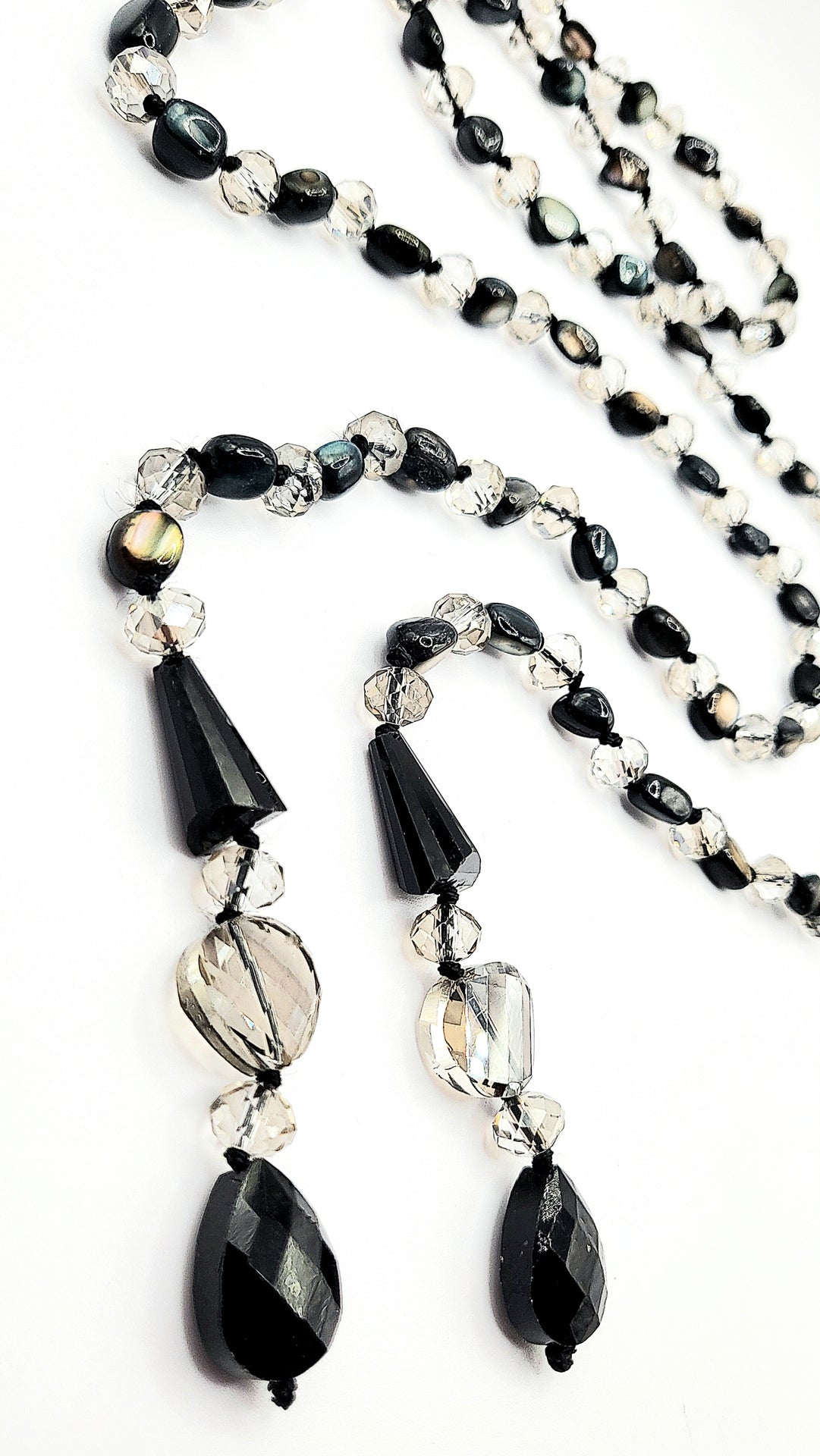 Resin Boho Long Beaded Open Necklace