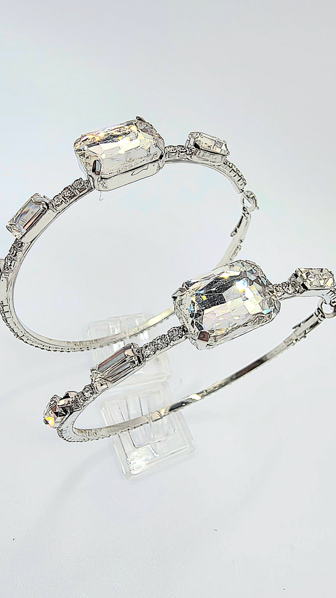 Crystal Luxe Hoop Earrings