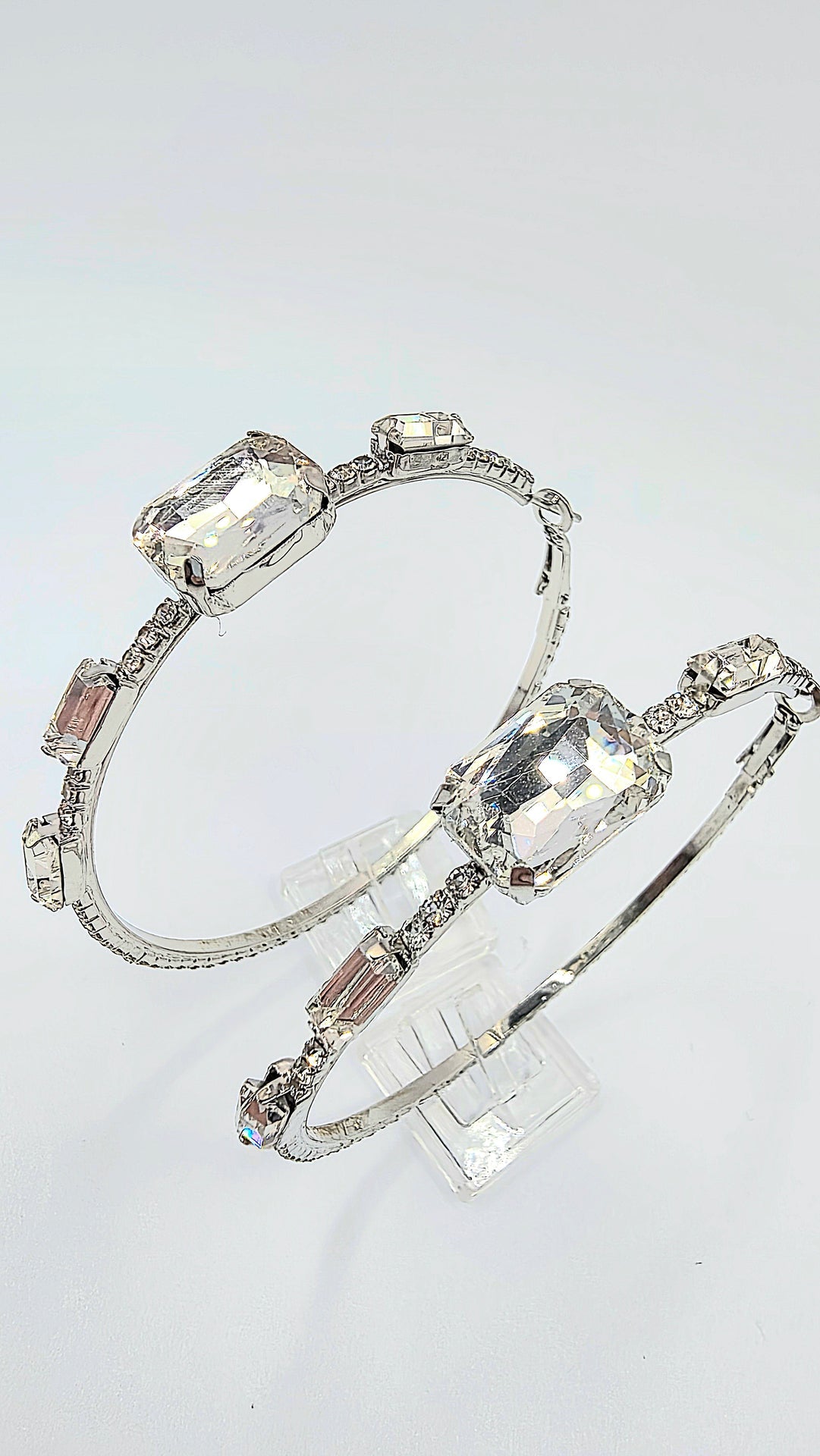 Crystal Luxe Hoop Earrings